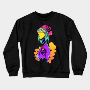 Dope hipster man cartoon drawing Crewneck Sweatshirt